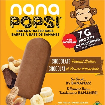 nana pops, chocolate peanut butter, 4/pk nana pops