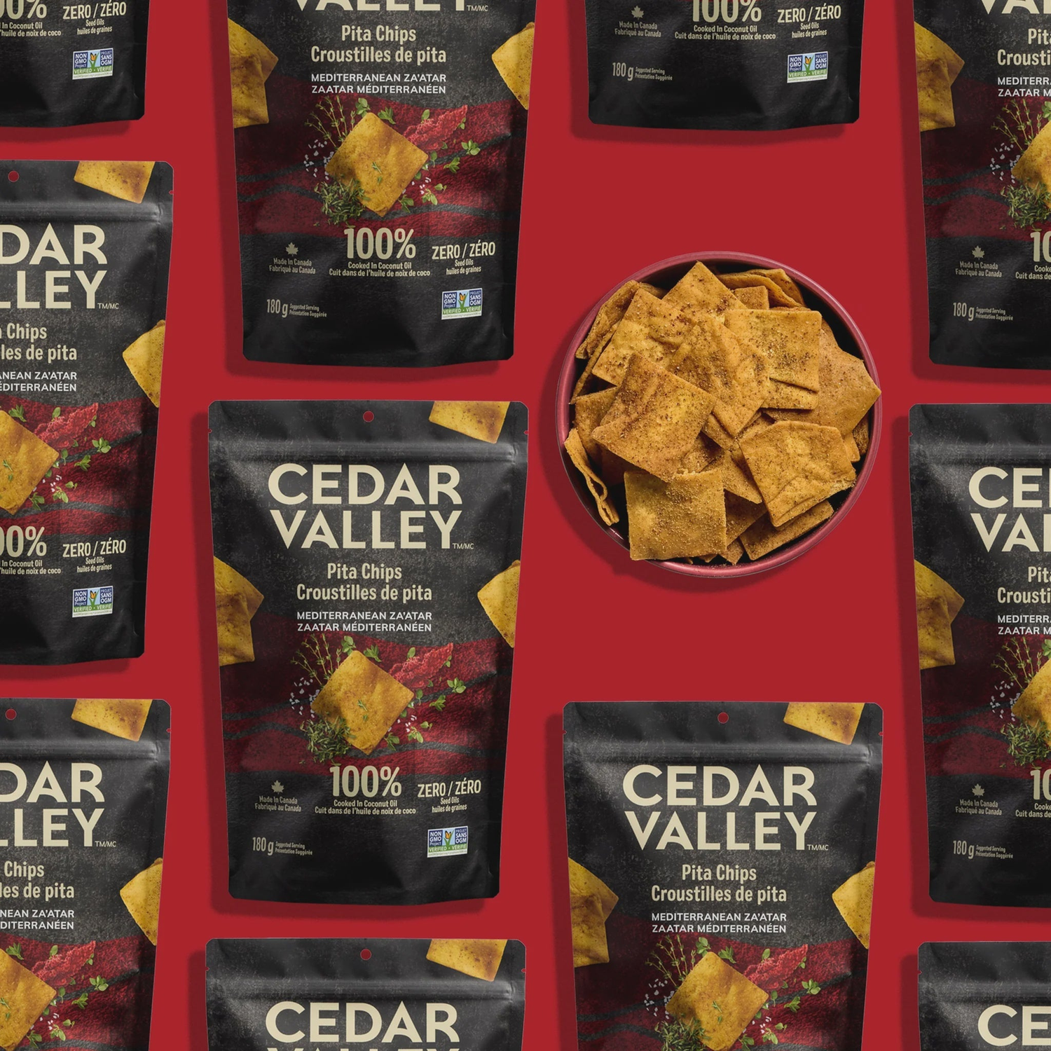 Cedar Valley Mediterranean Za'atar Pita Chips