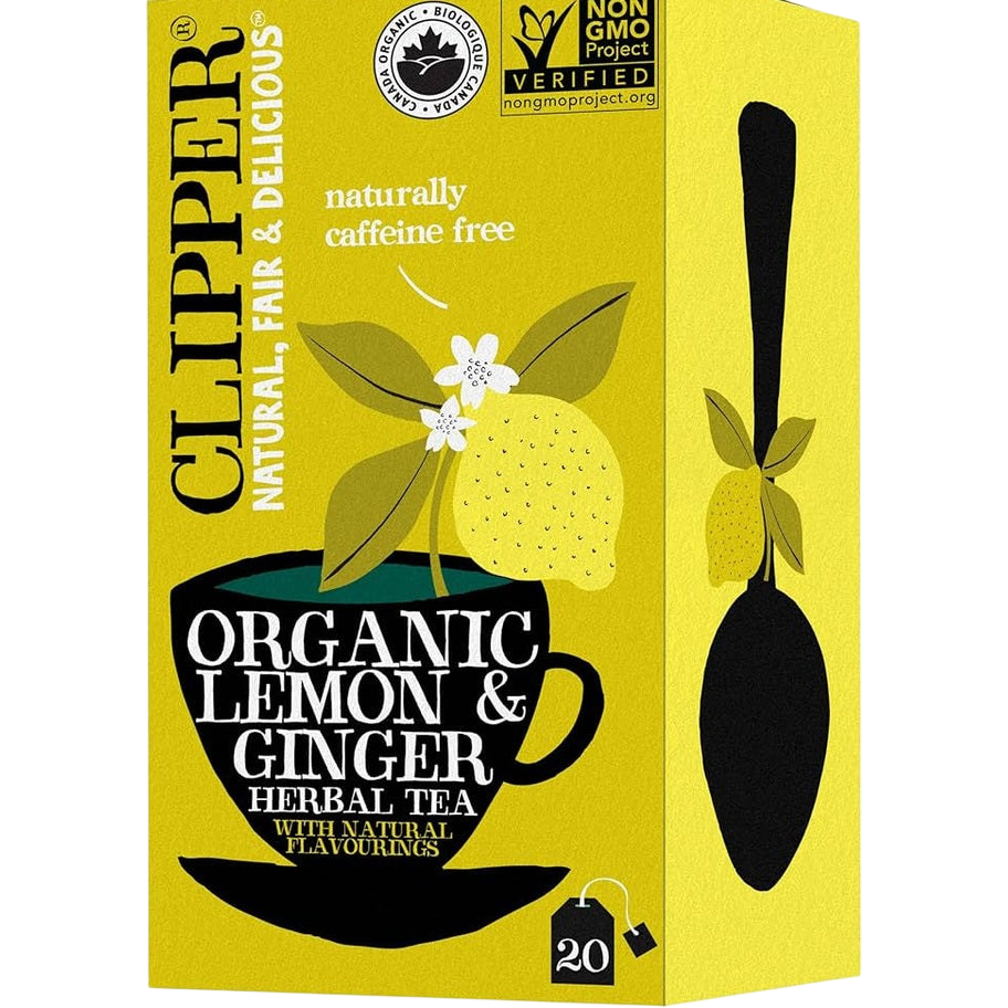 Clipper Organic Lemon & Ginger Herbal Tea