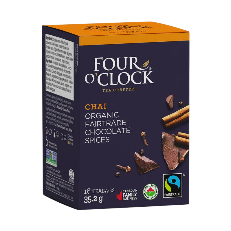 Four O'Clock Chocolate Spices Organic Fairtrade Chai Herbal Tea