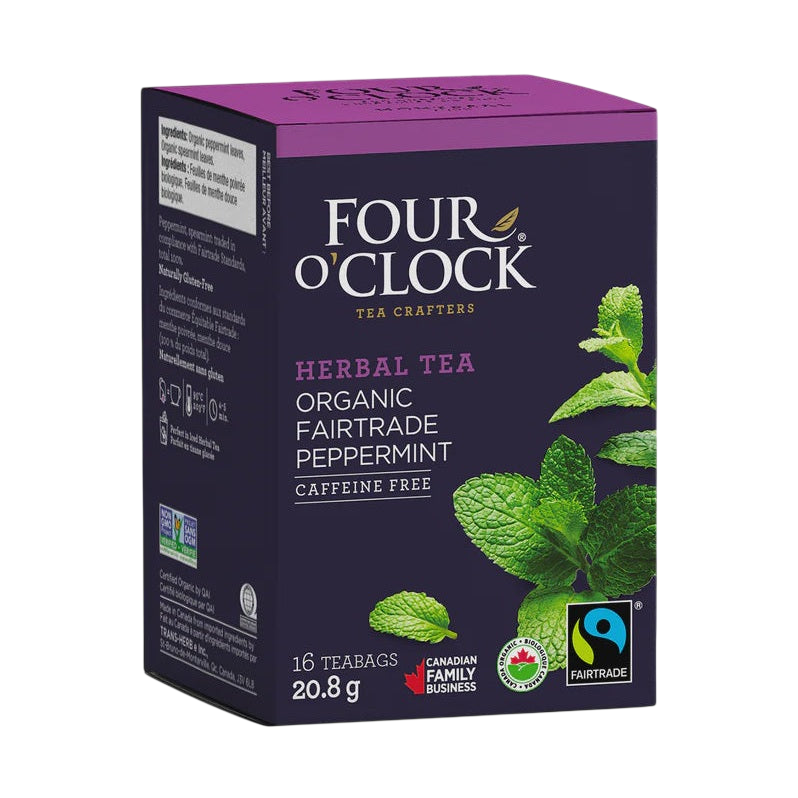 Four O'Clock Peppermint Organic Fairtrade Herbal Tea