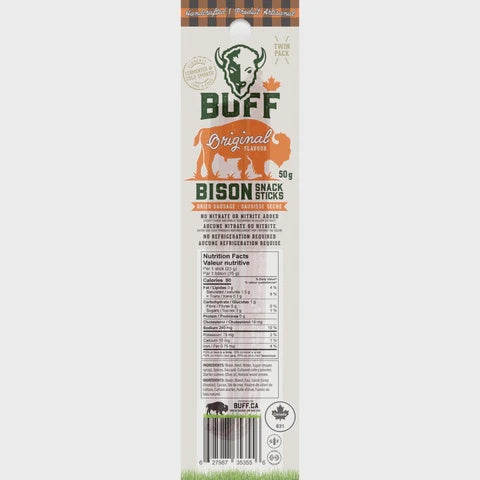 Buff, Bison Snack Sticks Original 50g Buff