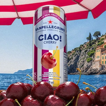 SanPellegrino Ciao! Cherry San Pellegrino Italian Sparkling Drinks