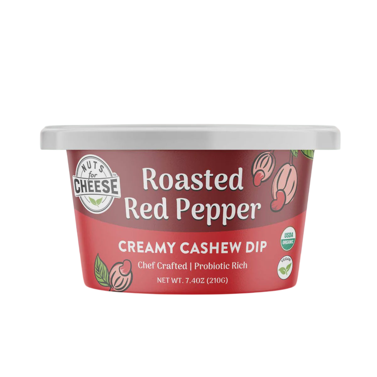 Nuts for Cheese Roasted Red Pepper Creamy Cashew Dip