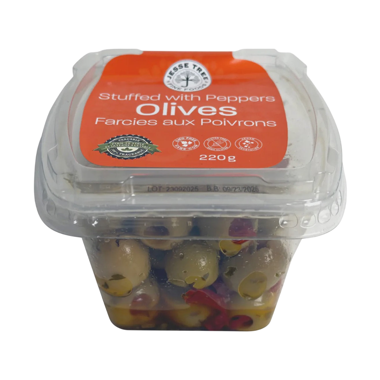 Jesse Tree Fine Foods Olives Stuffed with Peppers 220 g