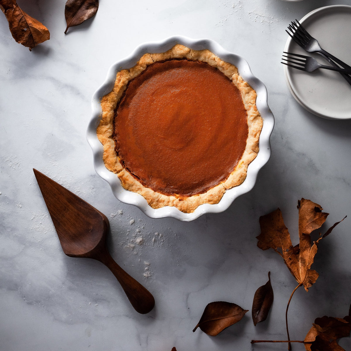 CB, Pumpkin Pie 9"inch Deep Dish Christine's Bake Shop