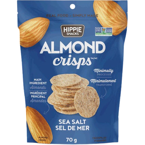 Hippie Snacks Almond Crisps - Sea Salt