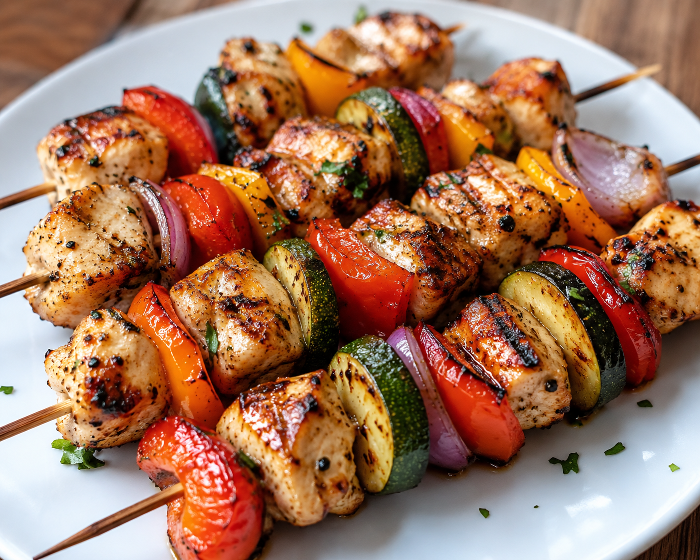 Simple Chicken & Pepper Kababs with Local Greenhouse Peppers