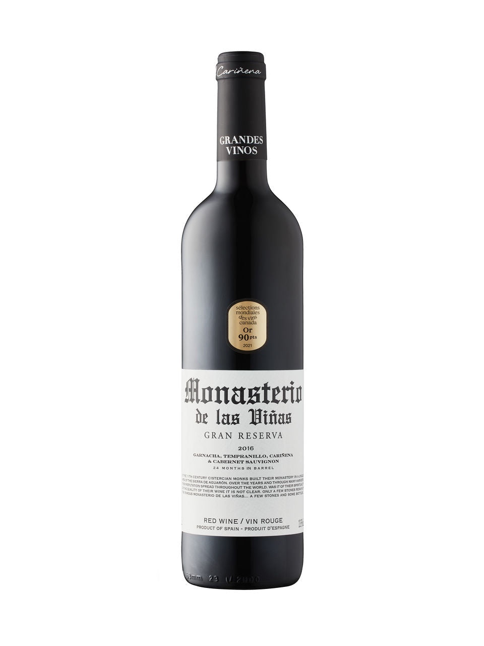 Monasterio De las Vinas Gran Reserva 2018 AGCO