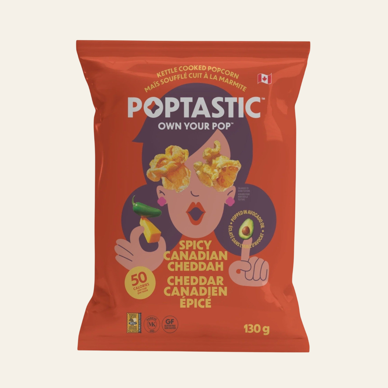 Poptastic Spicy Canadian Cheddah Popcorn