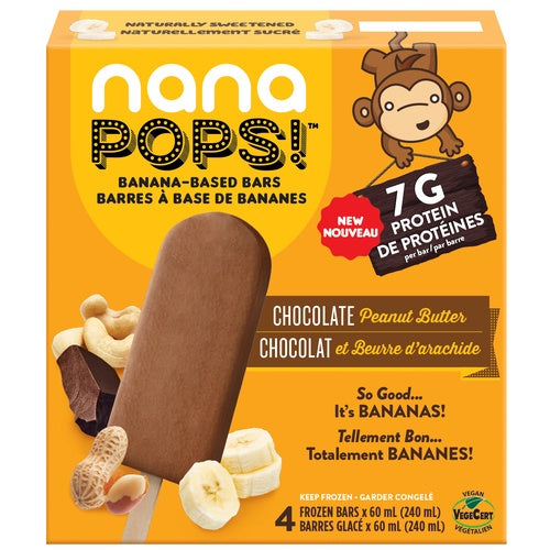 nana pops, chocolate peanut butter, 4/pk nana pops