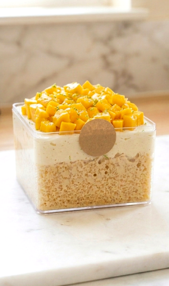 Moreish Outpost, London Fog Tres Leches w/Mango & Vanilla Bean Mascarpone Chantilly Moreish Outpost