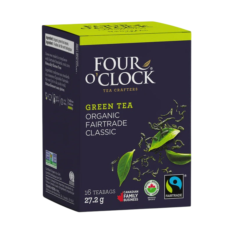 Four O'Clock Classic Organic Fairtrade Green Tea decaf