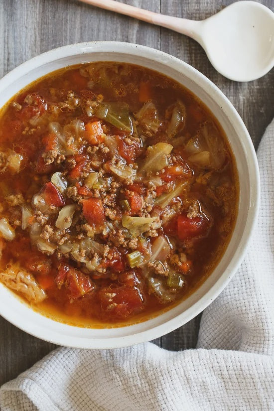 IK, Beef Cabbage Soup Iron Kettle Commissary