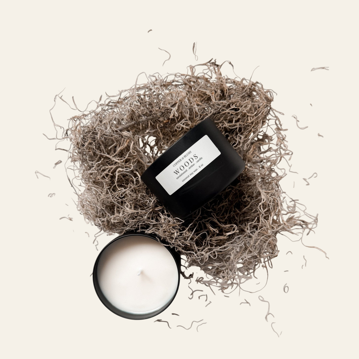 Copper & Blush Woods Candle
