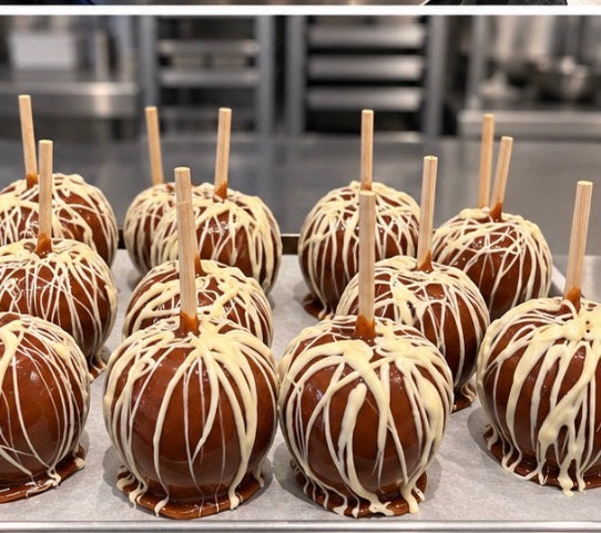Pumpkin Spice Caramel Apple Drizzled w/White Chocolate