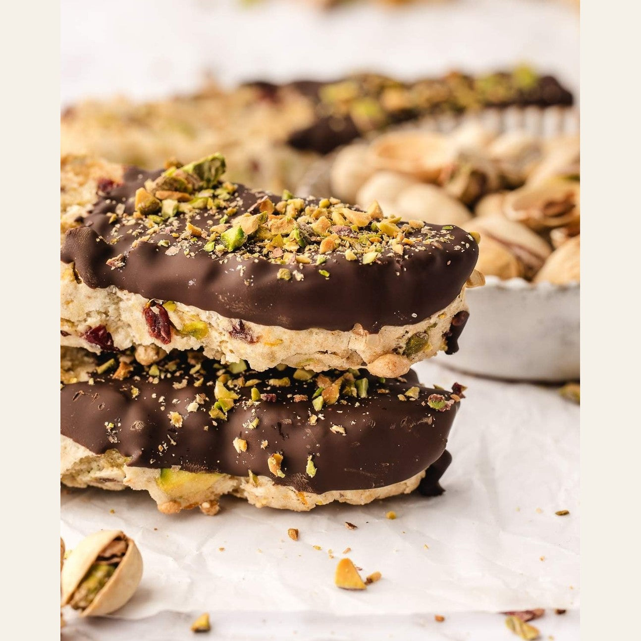 Iron Kettle Commissary Cranberry & Pistachio Biscotti