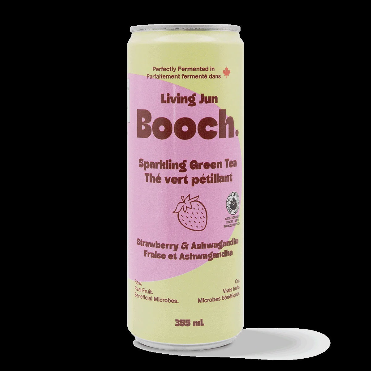 Booch Sparkling Green Tea Strawberry & Ashwagandha