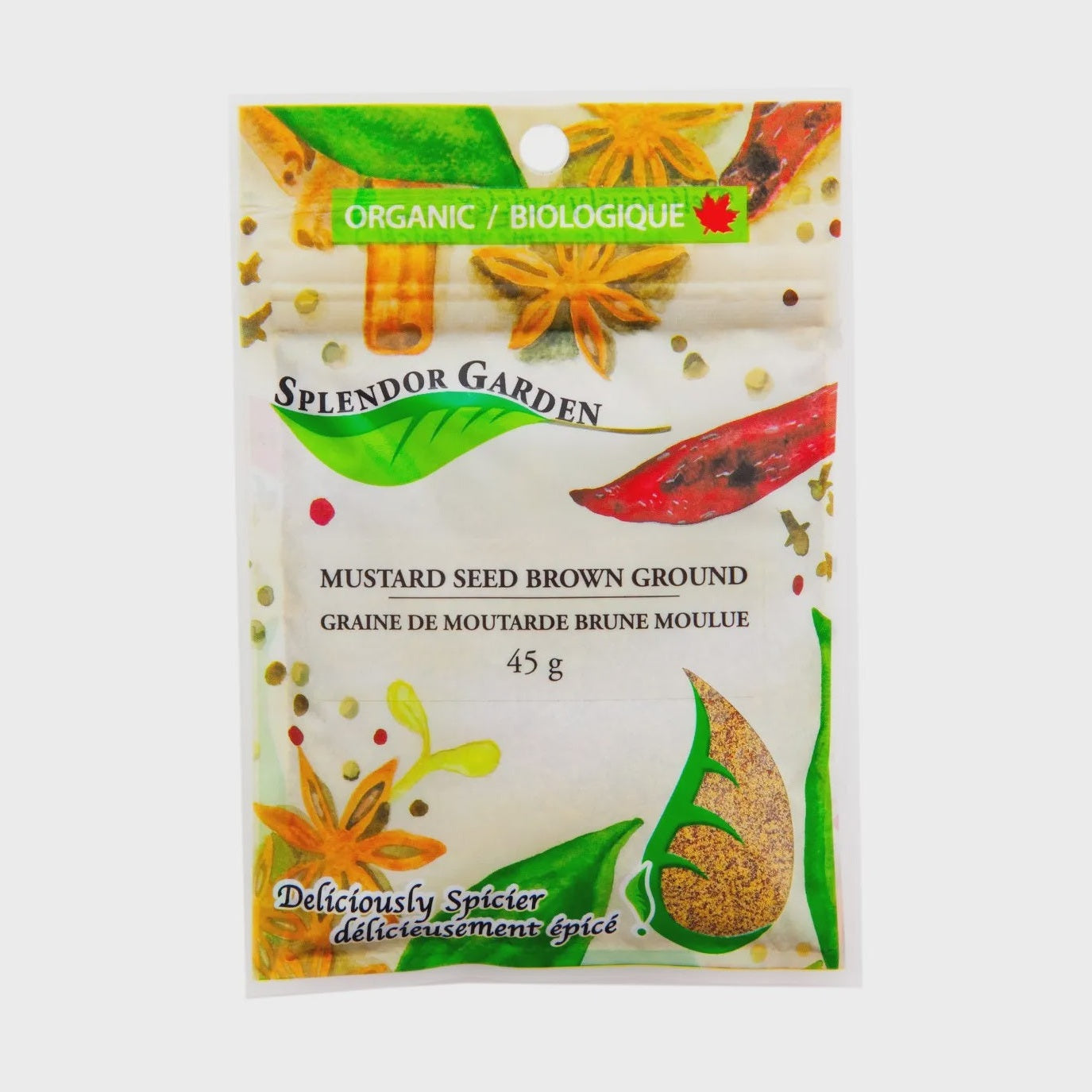 Org. Mustard Seed Brown Ground 45g Splendor Garden