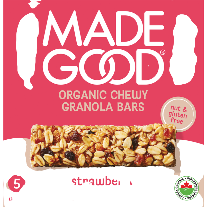 MadeGood Org. Chewy Granola Bars - Strawberry