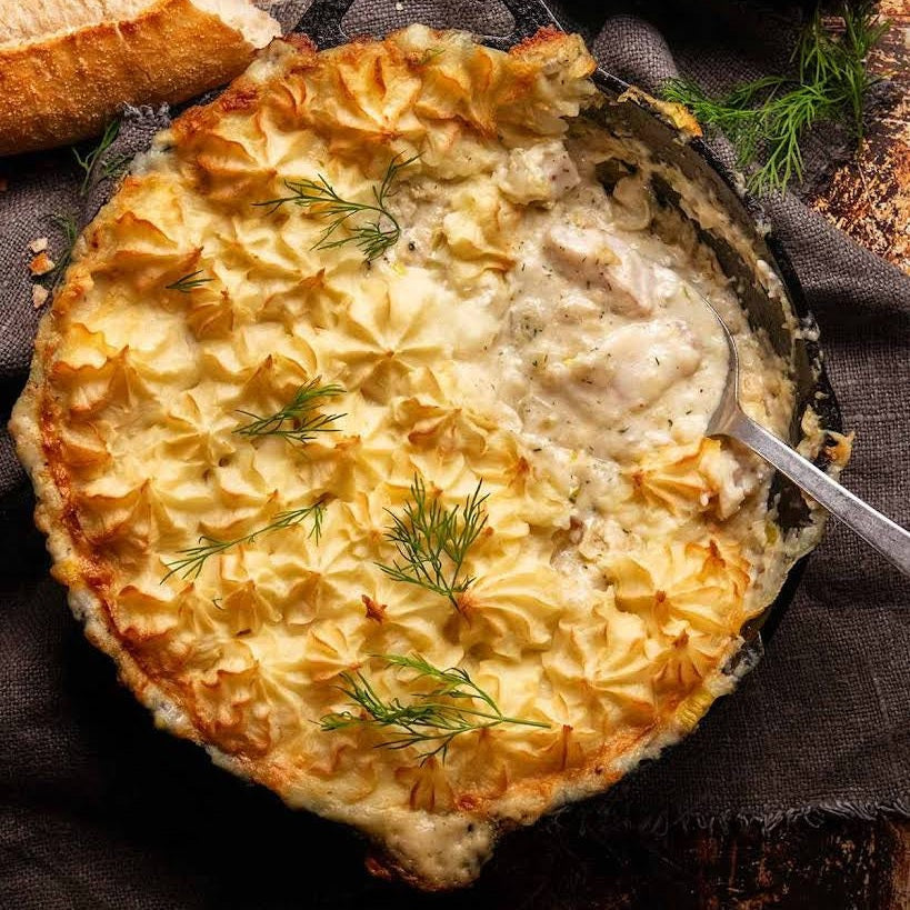 Iron Kettle, Salmon & Bechamel Pie Iron Kettle Commissary