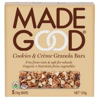 MadeGood Cookies & Creme Granola Bars