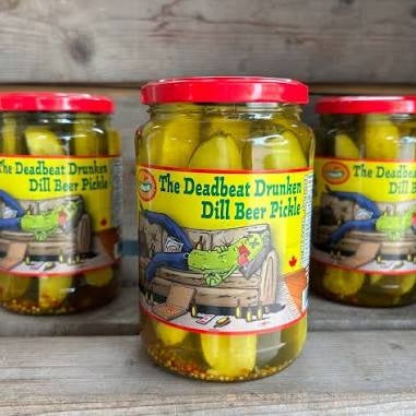 Lakeside Pickles, The Deadbeat Druken Dill Beer Pickle Lakeside Pickles