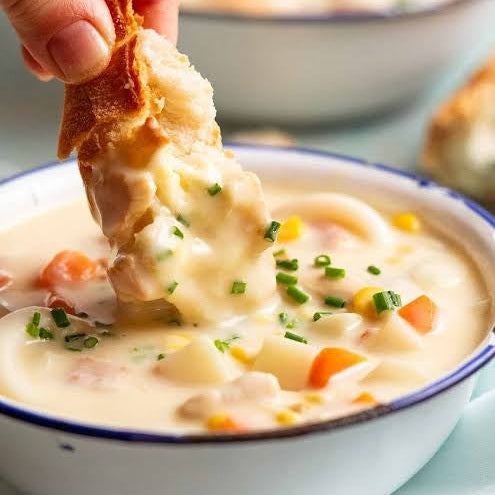 Iron Kettle, Seafood Chowder Soup Iron Kettle Commissary