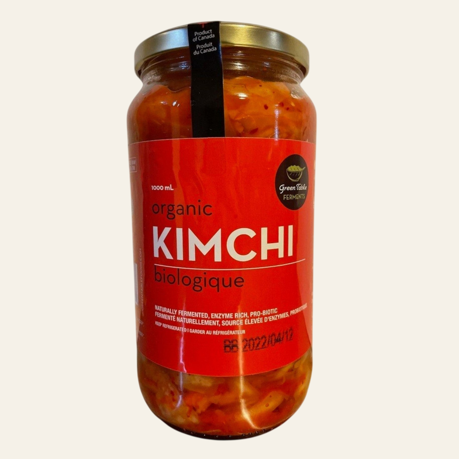 Green Table Ferments Organic Kimchi 1000 mL