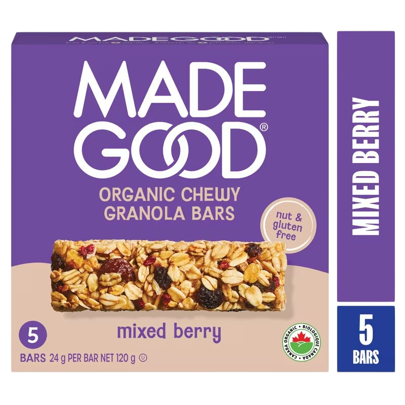 MadeGood Org. Chewy Granola Bars - Mixed Berry