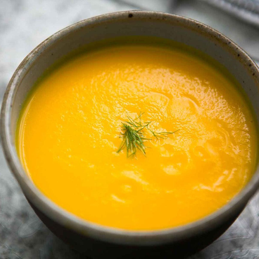 Iron Kettle, Cream of Carrot & Ginger Soup Iron Kettle Commissary