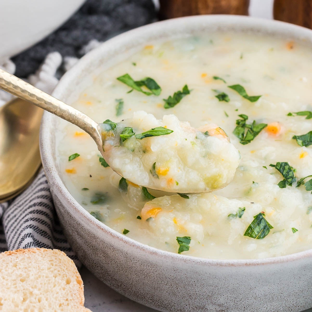 Iron Kettle, Cream of Potato Soup Iron Kettle Commissary