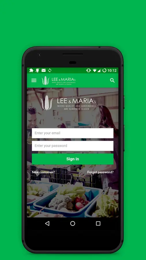 Lee and Maria's online grocery shopping app