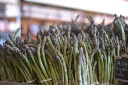 Asparagus on display at Lee & Maria's