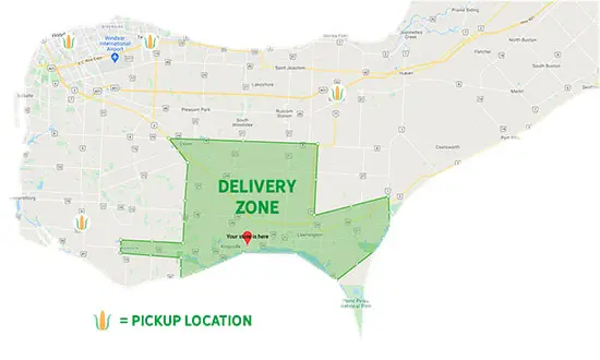 Online Grocery Shopping delivery map