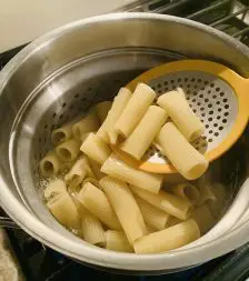 Feta Pasta Cooking In Water