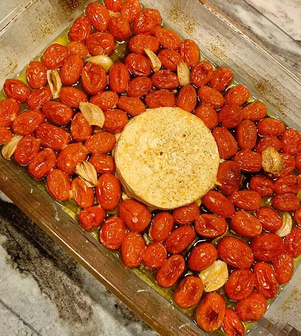 Feta Pasta Grape Tomatoes Cooked