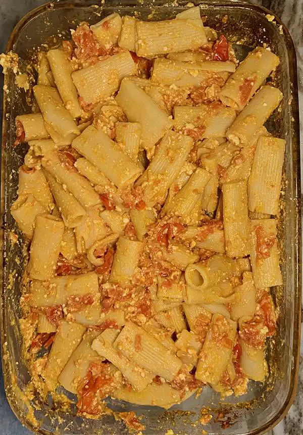 Feta Pasta Folded Together